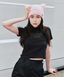 atmos pink Studs Logo T-shirt / アトモス ピンク スタッズ ロゴ ティーシャツ