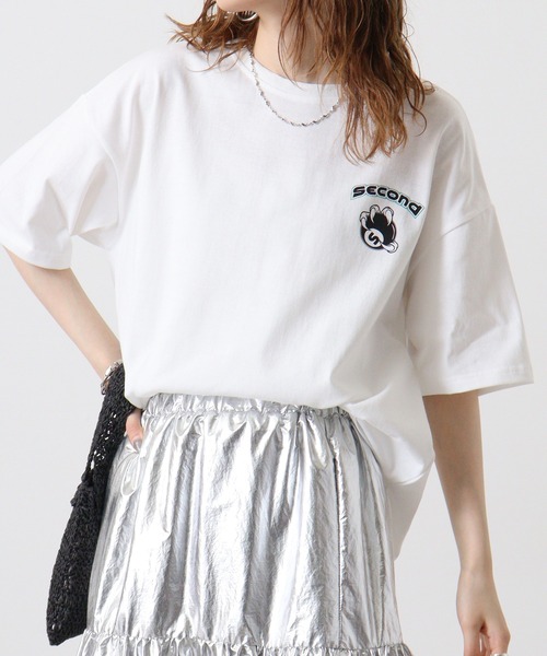FUNALIVE(ファンアライブ)の「ヘビーウェイト ワイド ロゴ Tシャツ 半袖(Tシャツ/カットソー・メンズ・ホワイト系1/ベージュ系1/オフホワイト/ライトピンク/エメラルド/サックスブルー/ブラック/グリーン系1/ピンク系1/ベージュ/ブラック系1/サックスブルー系1・L/LL/M)」の22枚目の写真