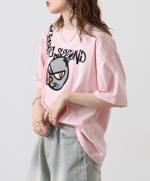 FUNALIVE(ファンアライブ)の「ヘビーウェイト ワイド ロゴ Tシャツ 半袖(Tシャツ/カットソー・メンズ・ホワイト系1/ベージュ系1/オフホワイト/ライトピンク/エメラルド/サックスブルー/ブラック/グリーン系1/ピンク系1/ベージュ/ブラック系1/サックスブルー系1・L/LL/M)」の14枚目の写真