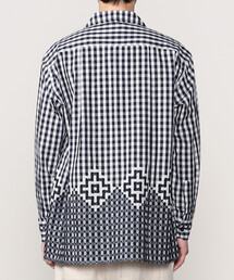 MONITALY　モニタリー MONITALY モニタリー シャツジャケット レッド×ネイビー サイズ