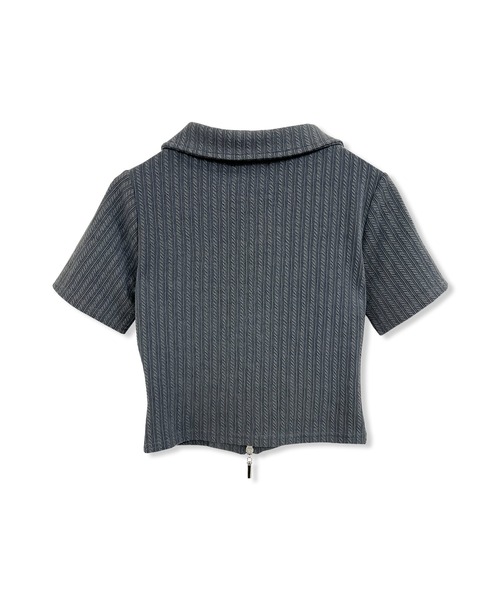 ANDGEEBEE（アンジービー）の「ダブルジップケーブルトップス（その他トップス・レディース・アイボリー/チャコールグレー・FREE）」の11枚目の写真