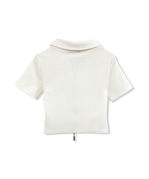 ANDGEEBEE（アンジービー）の「ダブルジップケーブルトップス（その他トップス・レディース・アイボリー/チャコールグレー・FREE）」の17枚目の写真
