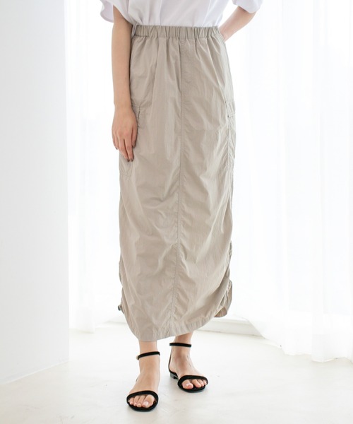 Jayro(ジャイロ)の「裏メッシュスピンドルカーゴスカート(スカート・レディース・グレー系その他/ブラック/ダークブラウン/グレー・M)」の1枚目の写真