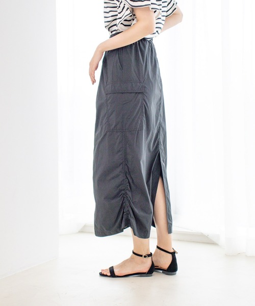 Jayro(ジャイロ)の「裏メッシュスピンドルカーゴスカート(スカート・レディース・グレー系その他/ブラック/ダークブラウン/グレー・M)」の15枚目の写真