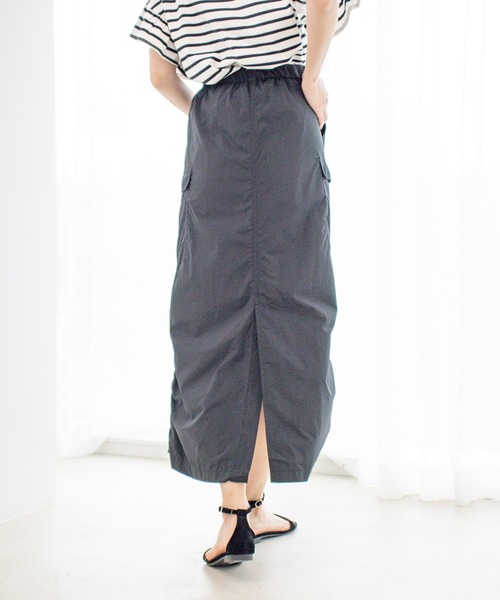 Jayro(ジャイロ)の「裏メッシュスピンドルカーゴスカート(スカート・レディース・グレー系その他/ブラック/ダークブラウン/グレー・M)」の5枚目の写真