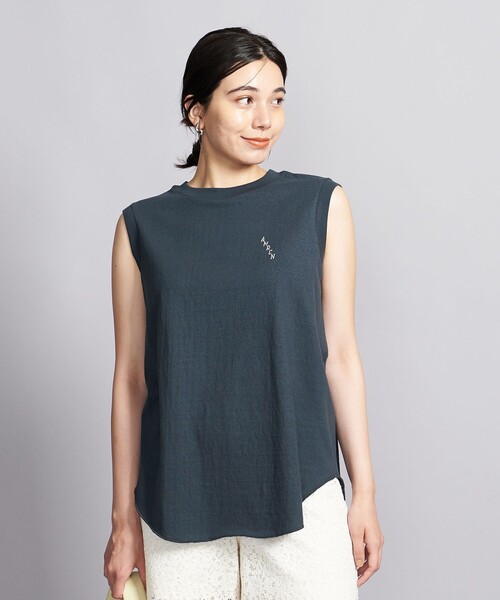 AMERICANA(アメリカーナ)の「<Americana>ラウンドヘム タンクトップ(Tシャツ/カットソー・レディース・レッド/ブラック・FREE)」の1枚目の写真