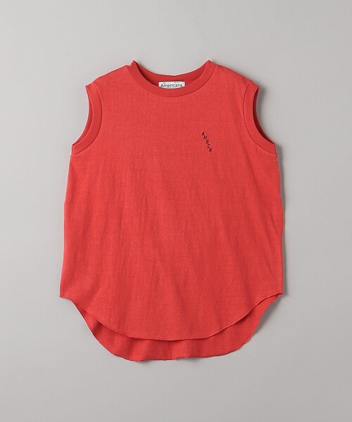 AMERICANA(アメリカーナ)の「<Americana>ラウンドヘム タンクトップ(Tシャツ/カットソー・レディース・レッド/ブラック・FREE)」の12枚目の写真