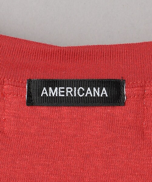 AMERICANA(アメリカーナ)の「<Americana>ラウンドヘム タンクトップ(Tシャツ/カットソー・レディース・レッド/ブラック・FREE)」の18枚目の写真