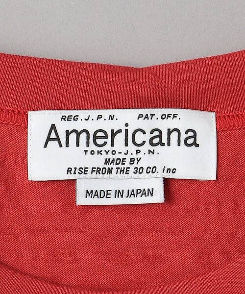 AMERICANA(アメリカーナ)の「<Americana>ラウンドヘム タンクトップ(Tシャツ/カットソー・レディース・レッド/ブラック・FREE)」の17枚目の写真