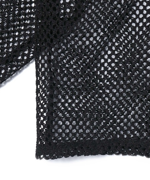 ROPE' PICNIC（ロペピクニック）の「クロップドメッシュカットカーディガン（カーディガン/ボレロ・レディース・ブラック/キナリ・38）」の18枚目の写真