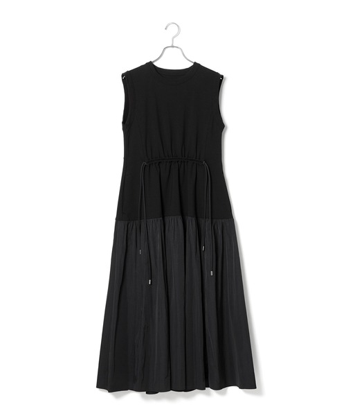 ADAM ET ROPE'（アダムエロペ）の「【洗える】タフタコンビスリーブレスワンピース（ワンピース・レディース・ターコイズブルー/ブラック/キナリ・FREE）」の16枚目の写真