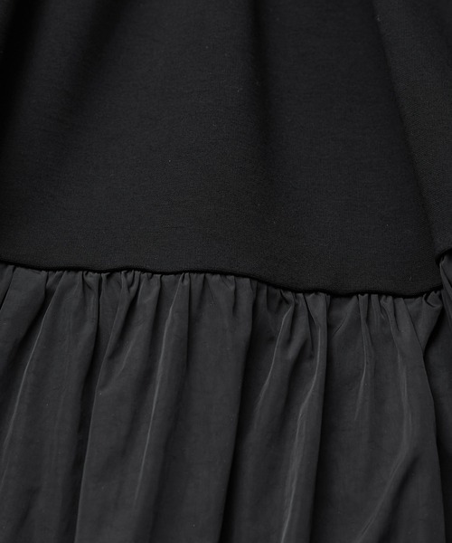 ADAM ET ROPE'（アダムエロペ）の「【洗える】タフタコンビスリーブレスワンピース（ワンピース・レディース・ターコイズブルー/ブラック/キナリ・FREE）」の11枚目の写真