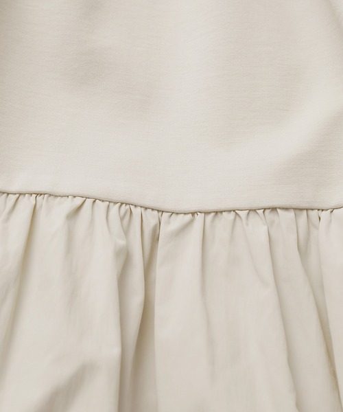 ADAM ET ROPE'（アダムエロペ）の「【洗える】タフタコンビスリーブレスワンピース（ワンピース・レディース・ターコイズブルー/ブラック/キナリ・FREE）」の5枚目の写真