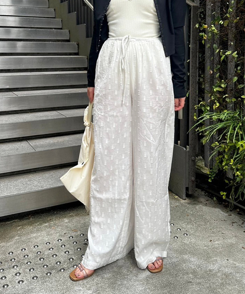 セール】【ZULU&ZEPHYR/ズールーアンドゼファー】MILK TEXTURED PANT