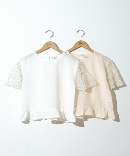 flower（フラワー）の「ブルームスリーブトップ（シャツ/ブラウス・レディース・アイボリー/ホワイト・FREE）」の13枚目の写真