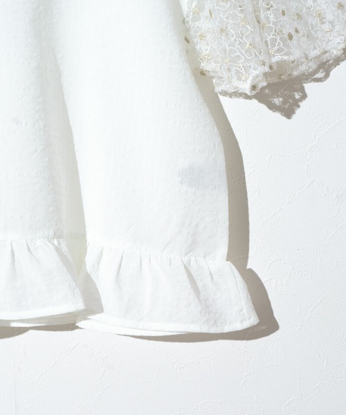 flower（フラワー）の「ブルームスリーブトップ（シャツ/ブラウス・レディース・アイボリー/ホワイト・FREE）」の8枚目の写真