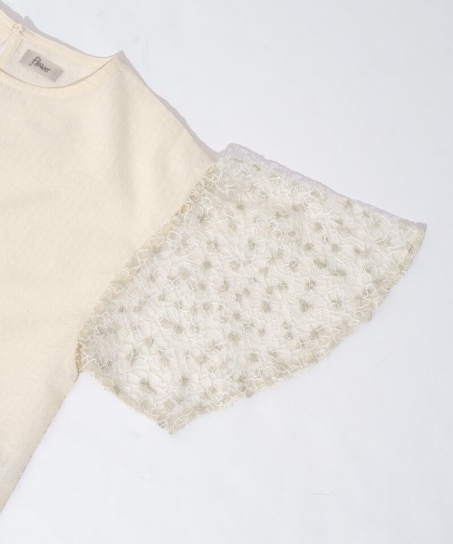 flower（フラワー）の「ブルームスリーブトップ（シャツ/ブラウス・レディース・アイボリー/ホワイト・FREE）」の4枚目の写真