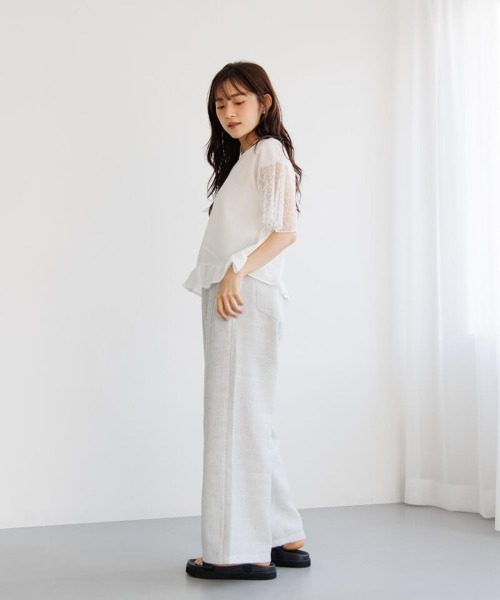flower(フラワー)の「ブルームスリーブトップ(シャツ/ブラウス・レディース・アイボリー/ホワイト・FREE)」の22枚目の写真