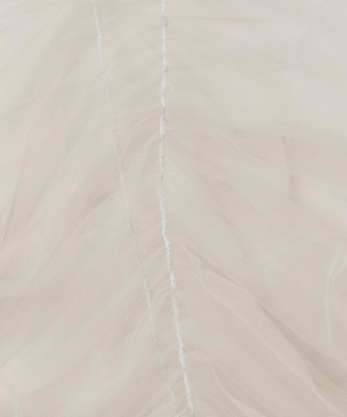 JEANASIS（ジーナシス）の「チュールギャザーTEE SS/130143（Tシャツ/カットソー・レディース・ブラック/ライトグレー/ピンク・FREE）」の5枚目の写真