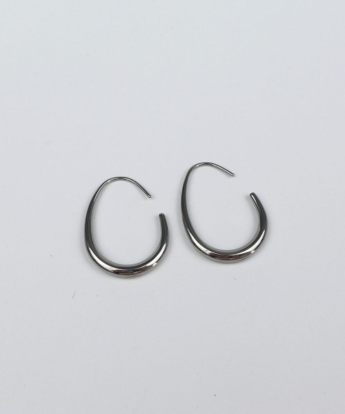 CEMONEMO(セモネモ)の「【金属アレルギー対応】 オーバル ドロップ フックピアス / サージカルステンレス 316L(ピアス(両耳用)・レディース・ゴールド/シルバー・FREE)」の13枚目の写真