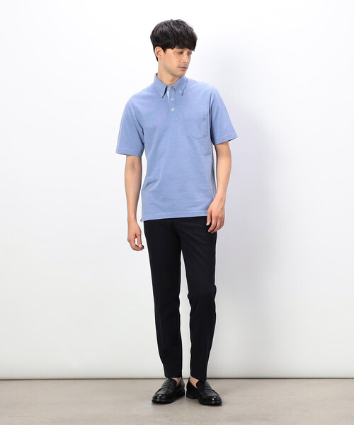 COMME CA ISM(コムサイズム)の「【セットアップ対応】ウォッシャブル サーフニット パンツ(スーツパンツ・メンズ・ネイビー/カーキ・SMALL/MEDIUM/LARGE/X-LARGE)」の3枚目の写真