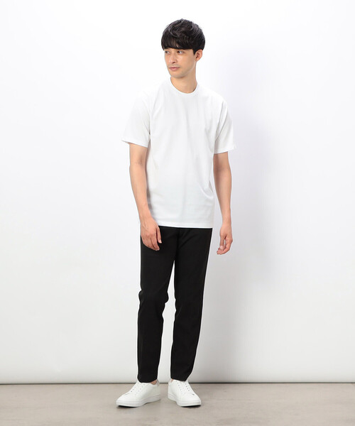 COMME CA ISM(コムサイズム)の「【セットアップ対応】ウォッシャブル サーフニット パンツ(スーツパンツ・メンズ・ネイビー/カーキ・SMALL/MEDIUM/LARGE/X-LARGE)」の5枚目の写真