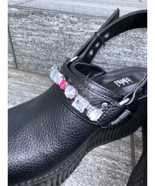 PAMEO POSE（パメオポーズ）の「Multi Bijou Sabot Shoes（サンダル・レディース・アイボリー/ブラック・37/38/39）」の14枚目の写真