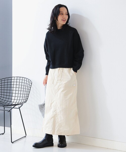 B:MING by BEAMS（ビーミングバイビームス）の「袖フォルム 裏毛 プルオーバー（スウェット・レディース・ブラック/ホワイト系その他5/パープル系その他5/チャコールグレー・ONE SIZE）」の5枚目の写真