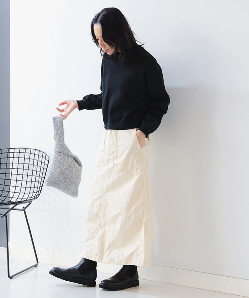 B:MING by BEAMS（ビーミングバイビームス）の「袖フォルム 裏毛 プルオーバー（スウェット・レディース・ブラック/ホワイト系その他5/パープル系その他5/チャコールグレー・ONE SIZE）」の6枚目の写真