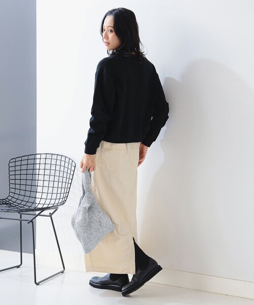 B:MING by BEAMS（ビーミングバイビームス）の「袖フォルム 裏毛 プルオーバー（スウェット・レディース・ブラック/ホワイト系その他5/パープル系その他5/チャコールグレー・ONE SIZE）」の7枚目の写真