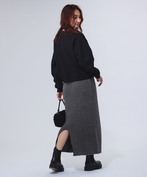 B:MING by BEAMS（ビーミングバイビームス）の「袖フォルム 裏毛 プルオーバー（スウェット・レディース・ブラック/ホワイト系その他5/パープル系その他5/チャコールグレー・ONE SIZE）」の10枚目の写真