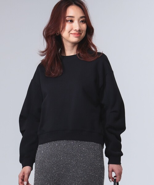 B:MING by BEAMS（ビーミングバイビームス）の「袖フォルム 裏毛 プルオーバー（スウェット・レディース・ブラック/ホワイト系その他5/パープル系その他5/チャコールグレー・ONE SIZE）」の11枚目の写真