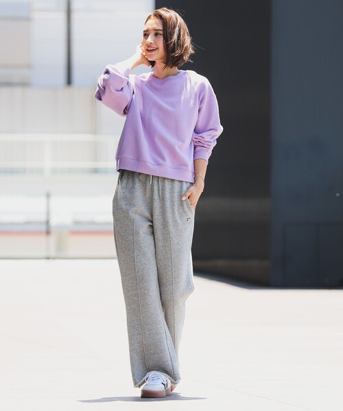 B:MING by BEAMS（ビーミングバイビームス）の「袖フォルム 裏毛 プルオーバー（スウェット・レディース・ブラック/ホワイト系その他5/パープル系その他5/チャコールグレー・ONE SIZE）」の12枚目の写真