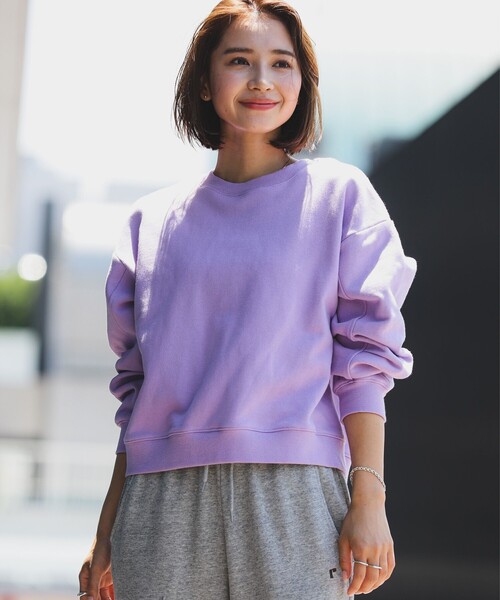 B:MING by BEAMS（ビーミングバイビームス）の「袖フォルム 裏毛 プルオーバー（スウェット・レディース・ブラック/ホワイト系その他5/パープル系その他5/チャコールグレー・ONE SIZE）」の17枚目の写真