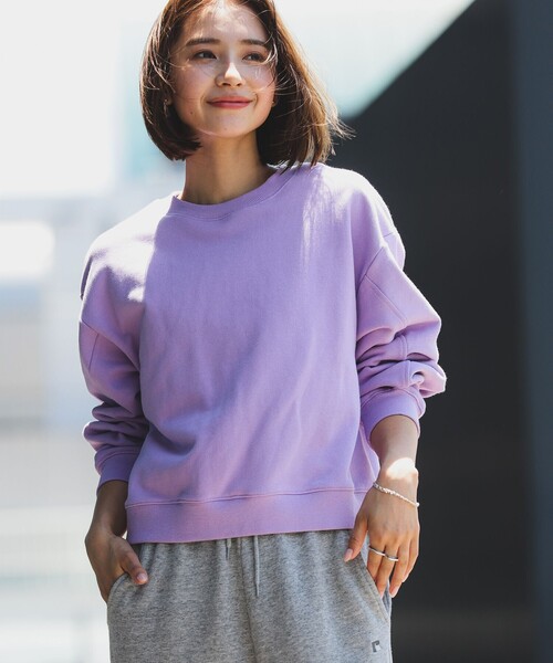 B:MING by BEAMS（ビーミングバイビームス）の「袖フォルム 裏毛 プルオーバー（スウェット・レディース・ブラック/ホワイト系その他5/パープル系その他5/チャコールグレー・ONE SIZE）」の19枚目の写真