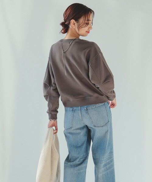 B:MING by BEAMS（ビーミングバイビームス）の「袖フォルム 裏毛 プルオーバー（スウェット・レディース・ブラック/ホワイト系その他5/パープル系その他5/チャコールグレー・ONE SIZE）」の22枚目の写真