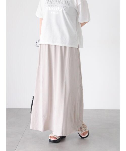 Lugnoncure(ルノンキュール)の「カットフレアスカート(スカート・レディース・ブラック/グレー/カーキ・F)」の1枚目の写真