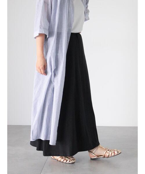 Lugnoncure(ルノンキュール)の「カットフレアスカート(スカート・レディース・ブラック/グレー/カーキ・F)」の20枚目の写真