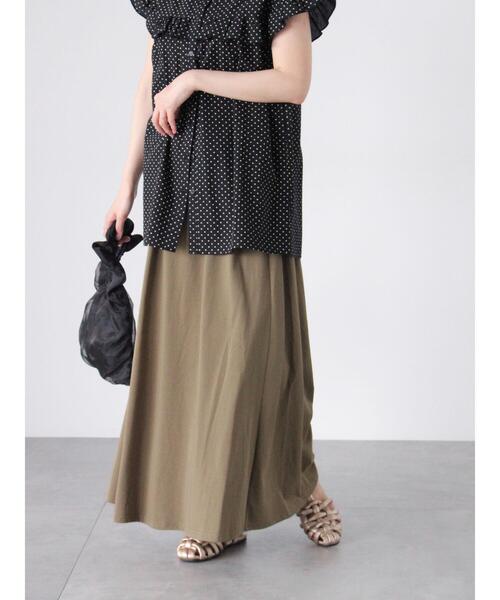 Lugnoncure(ルノンキュール)の「カットフレアスカート(スカート・レディース・ブラック/グレー/カーキ・F)」の14枚目の写真