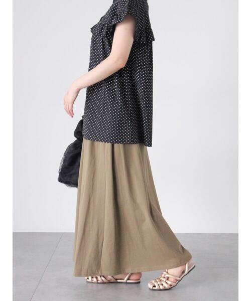 Lugnoncure(ルノンキュール)の「カットフレアスカート(スカート・レディース・ブラック/グレー/カーキ・F)」の13枚目の写真