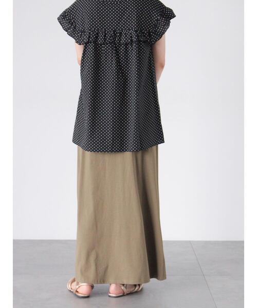 Lugnoncure(ルノンキュール)の「カットフレアスカート(スカート・レディース・ブラック/グレー/カーキ・F)」の12枚目の写真