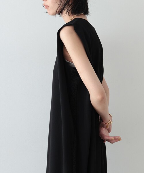 GALLEST(ギャレスト)の「◆サイドラインカットジャージワンピース(ワンピース・レディース・ライトグレー/ブラック・36/38)」の10枚目の写真