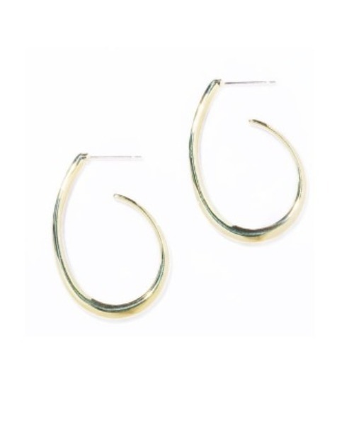 IRIS47（イリスフォーセブン）の「【IRIS47】curving pierce / カービングピアス（ピアス（両耳用）・レディース・シルバー/ゴールド・FREE）」の2枚目の写真