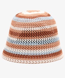 atmos pink | atmos pink Stripe Crochet Bucket Hat / アトモス ピンク ストライプ クロシェット バケット ハット(ハット)