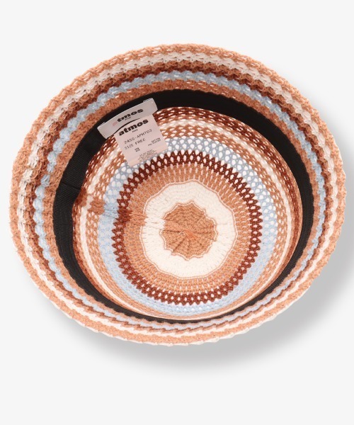 atmos pink（アトモスピンク）の「atmos pink Stripe Crochet Bucket Hat / アトモス ピンク ストライプ クロシェット バケット ハット（ハット・レディース・ブルー/オレンジ・FREE）」の3枚目の写真