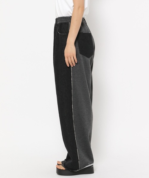 LOWRYS FARM（ローリーズファーム）の「スウェットキリカエデニムパンツ　128601（デニムパンツ・レディース・ブルー/ブラック・FREE）」の19枚目の写真