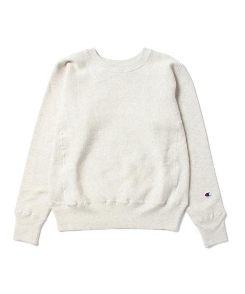 Champion（チャンピオン）の「CHAMPION / クルーネックスウェット（スウェット・レディース・オフホワイト/ブラック・SMALL）」の3枚目の写真