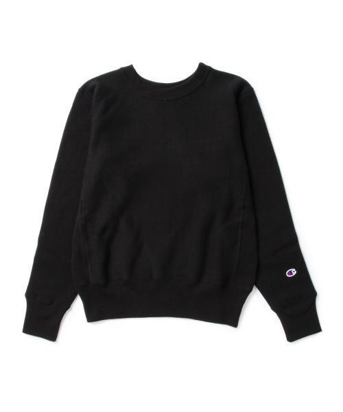 Champion（チャンピオン）の「CHAMPION / クルーネックスウェット（スウェット・レディース・オフホワイト/ブラック・SMALL）」の4枚目の写真