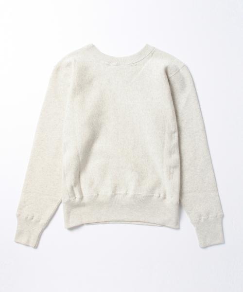 Champion（チャンピオン）の「CHAMPION / クルーネックスウェット（スウェット・レディース・オフホワイト/ブラック・SMALL）」の8枚目の写真