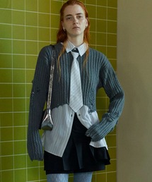 MAISON SPECIAL | 【24AUTUMN PRE-ORDER】Slab Distressed Effect Knitwear/スラブダメージニット【MAISON SPECIAL/メゾンスペシャル】(ニット/セーター)